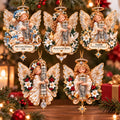🎁Cena za 5dílnou sadu je 680 českých korun.✨Vánoční ozdoba na držák peněz s andělem