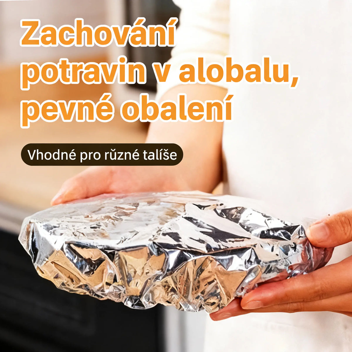 🔥50% SLEVA |【100 kusů】Izolační kryt z hliníkové fólie, potravinářský, tepelně izolační, na pokrmy, domácí kuchyně