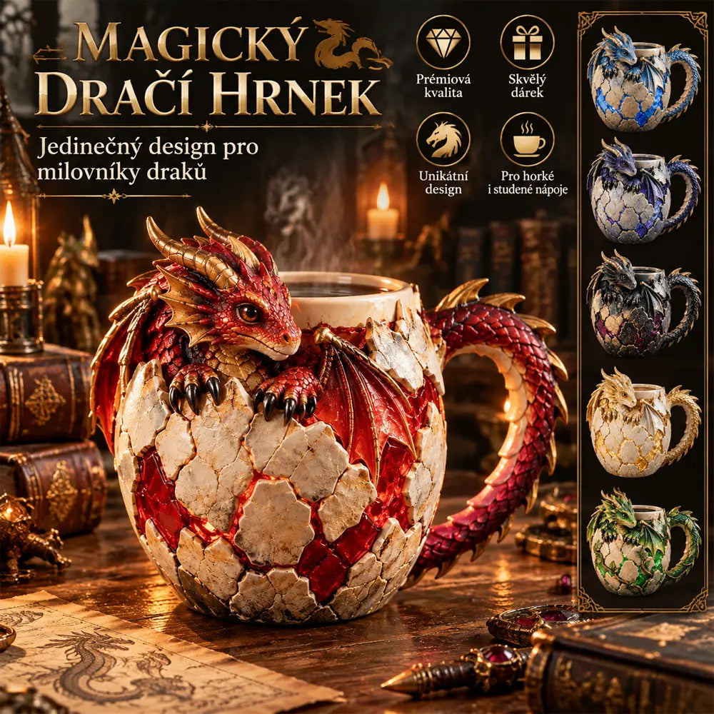 🔥Časově omezená nabídka☕️Série hrnků s dračí tematikou