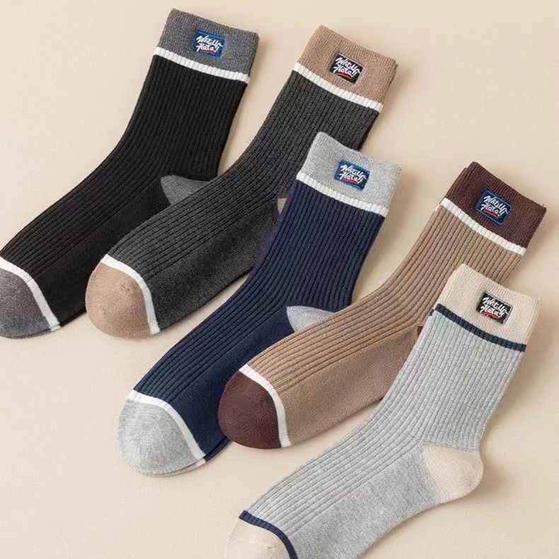 🧦🧦【10 párů】Nové, měkké a pohodlné pánské ponožky z čisté bavlny; odvádějí vlhkost a odolávají zápachu.